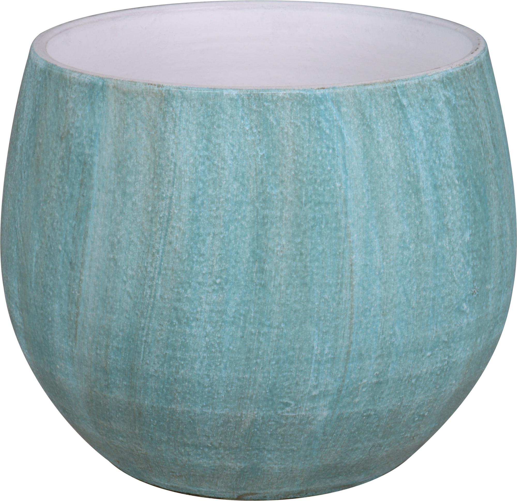 Thumbnail - Übertopf 'Faro' Keramik grün Ø 18 x 15 cm