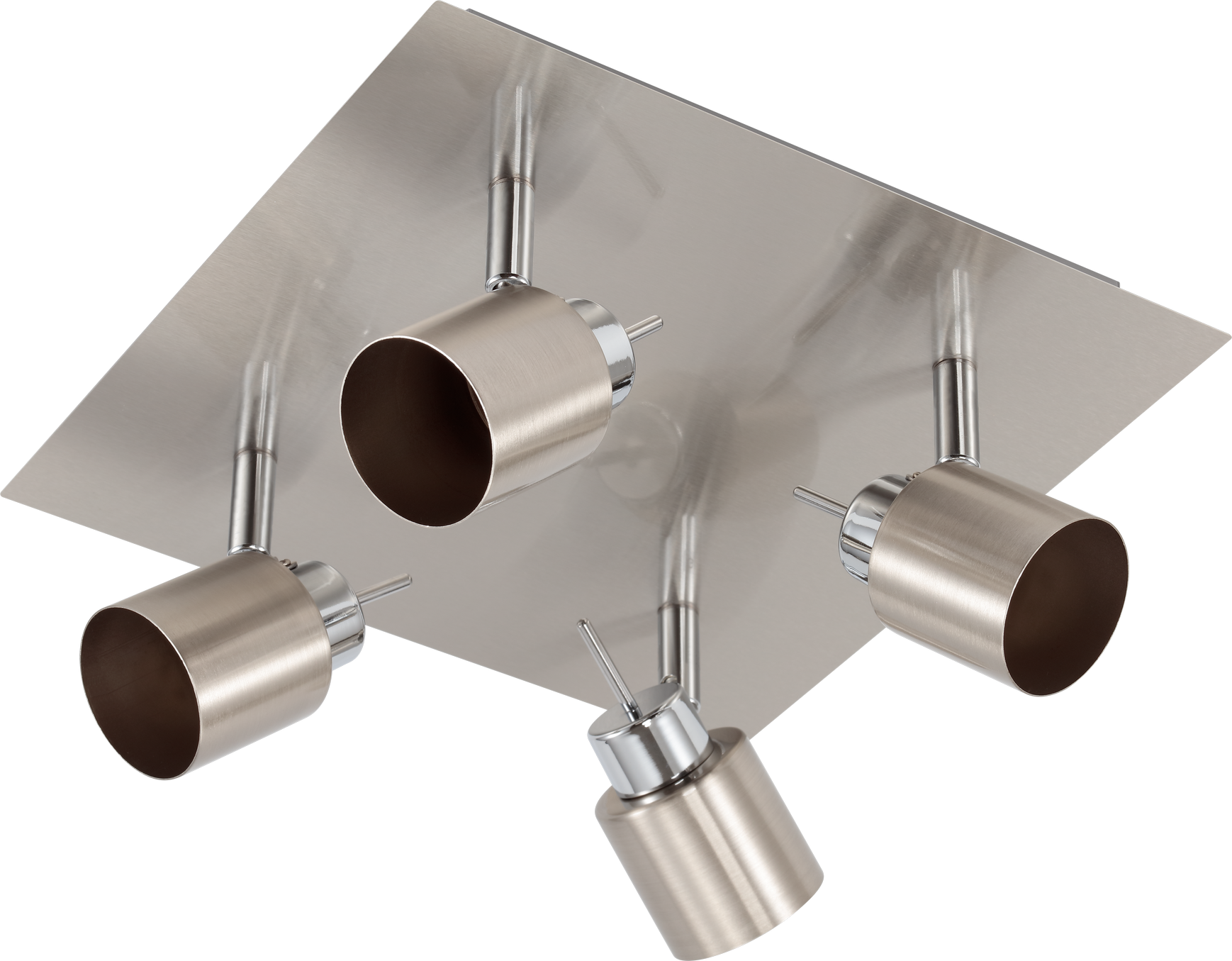 toom LED-Deckenleuchte 'Paula' silbern 4-flammig 26,5 x 22 x 11 cm