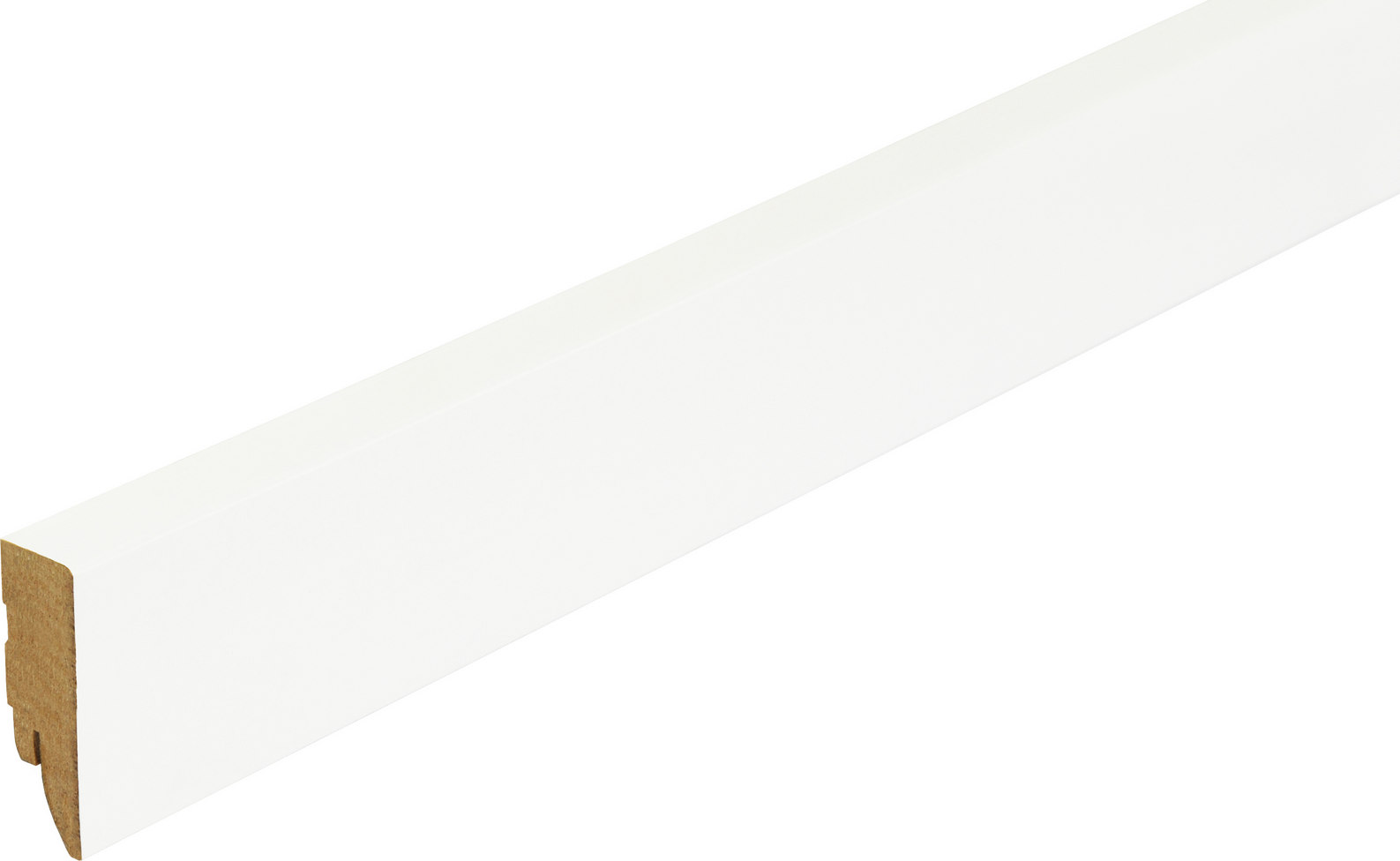 Kosche Clip-Sockelleiste gerade weiß glänzend 2500 x 50 x 19 mm