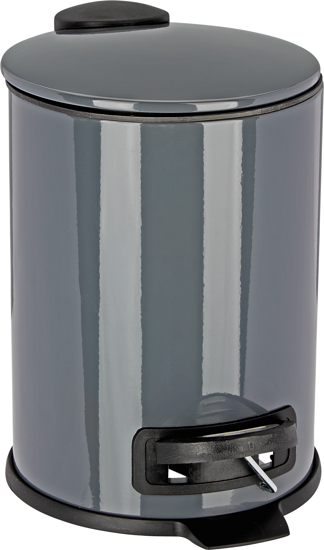 toom Klappdeckeleimer „Emil“ Anthrazit 17 cm 3 Liter