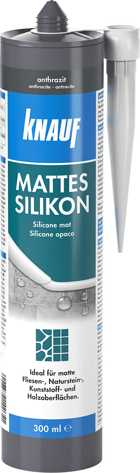 Knauf Mattes Silikon anthrazit 300 ml
