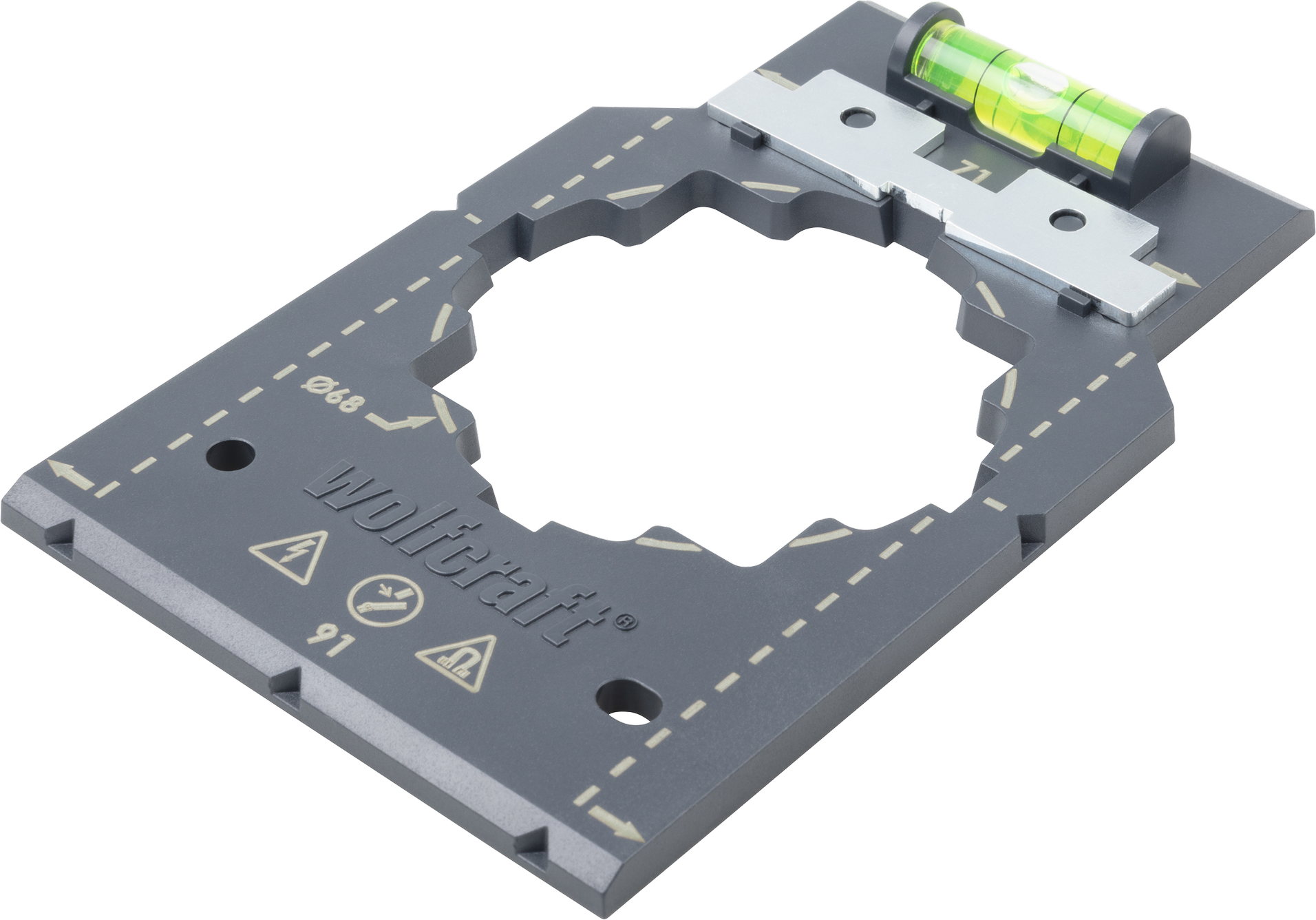 wolfcraft Markier- und Ausrichtschablone