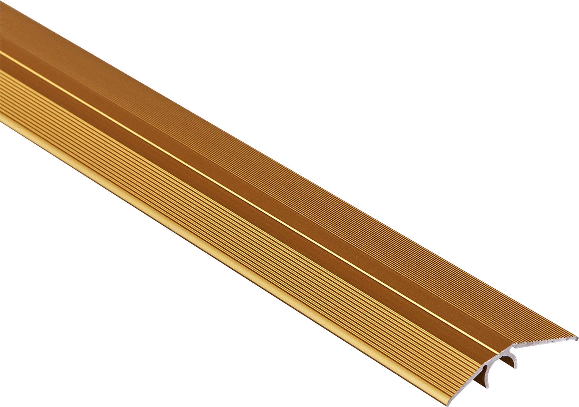 alfer Ausgleichsprofil 'clipstech®' Aluminium messingfarben 1000 x 40 mm