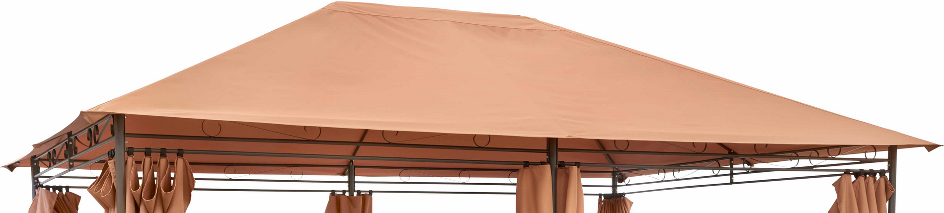Ersatzdach für Pavillon 'Bianca' terrakottafarben 392 x 293 cm