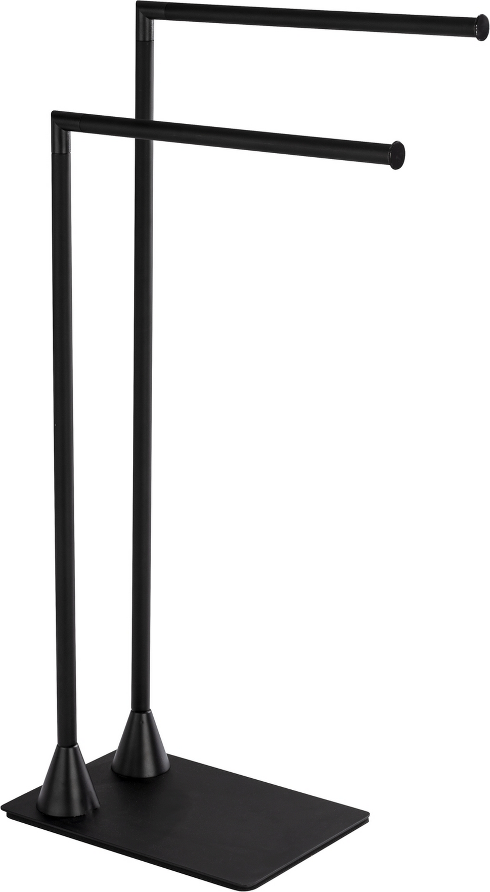 Wenko Handtuchständer 'Hella' matt schwarz 2 Stangen 43,5 x 20 x 78,5 cm