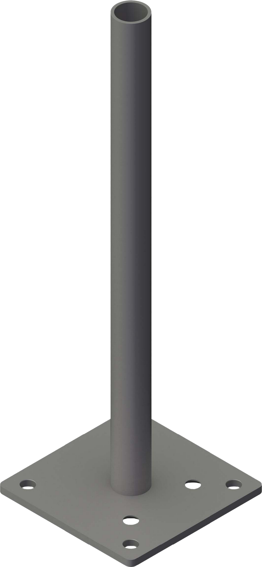 GroJa Pfostenträger 'GJ51' Stahl verzinkt für variable Eckpfosten 13 x 13 cm