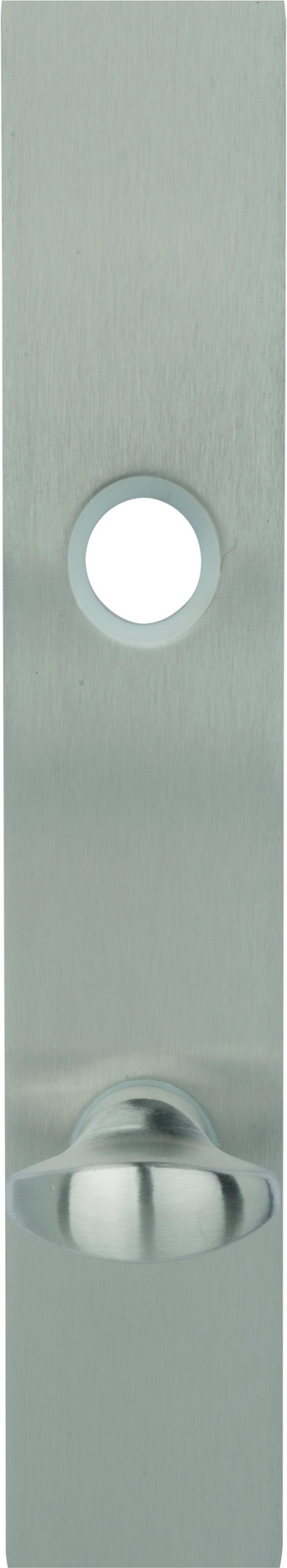 Alpertec Langschildpaar 'Plano' Edelstahl satiniert/lackiert, eckig, für Bad/WC