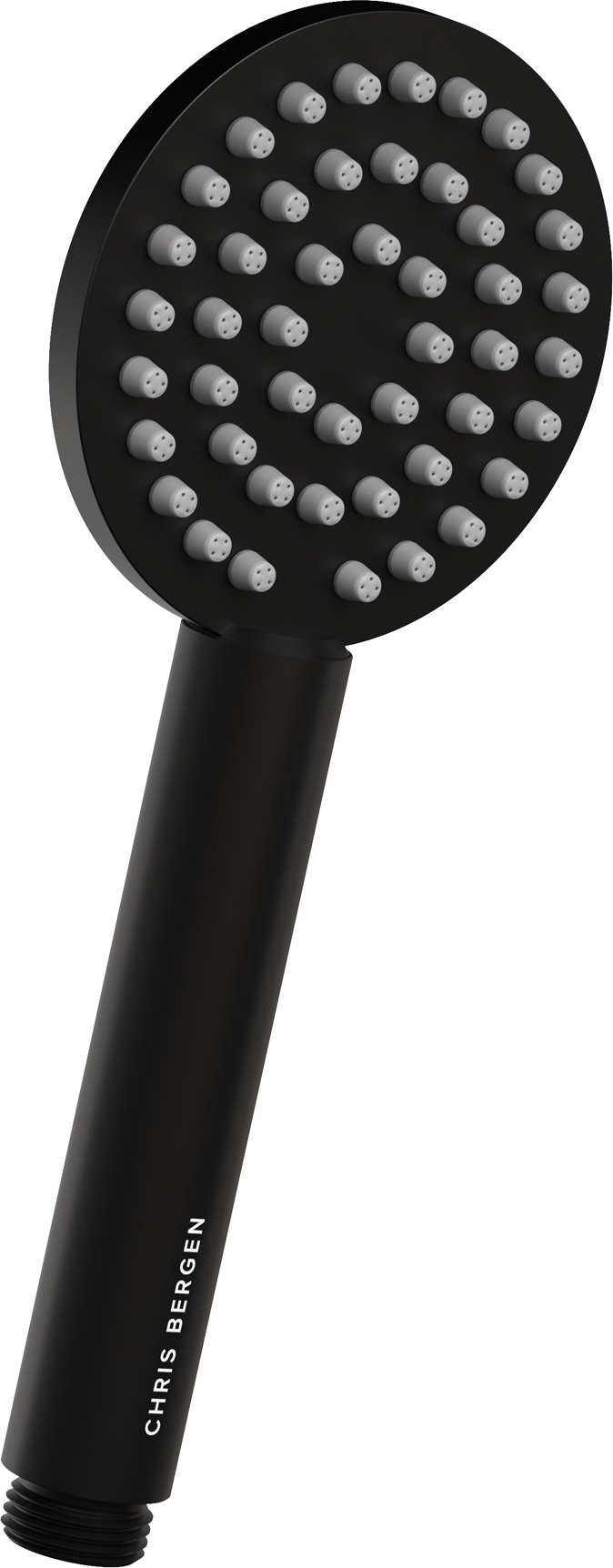 Chris Bergen Handbrause mattschwarz 20,8 cm