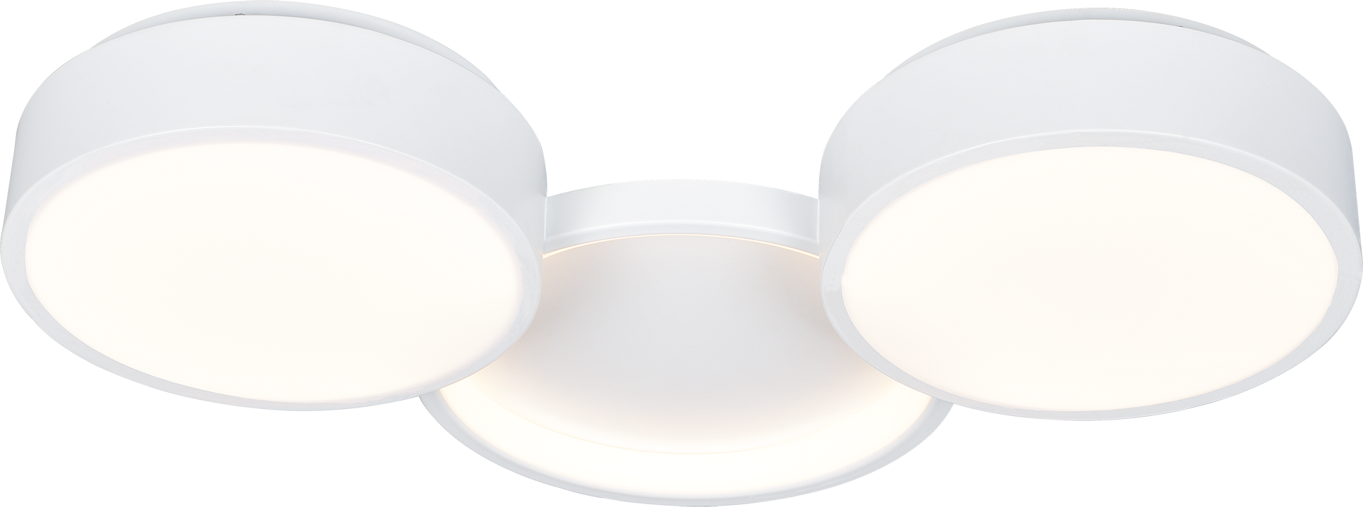 toom LED-Deckenleuchte 'Mila' 31 x 51 x 6,5 cm Metall/Kunststoff weiß