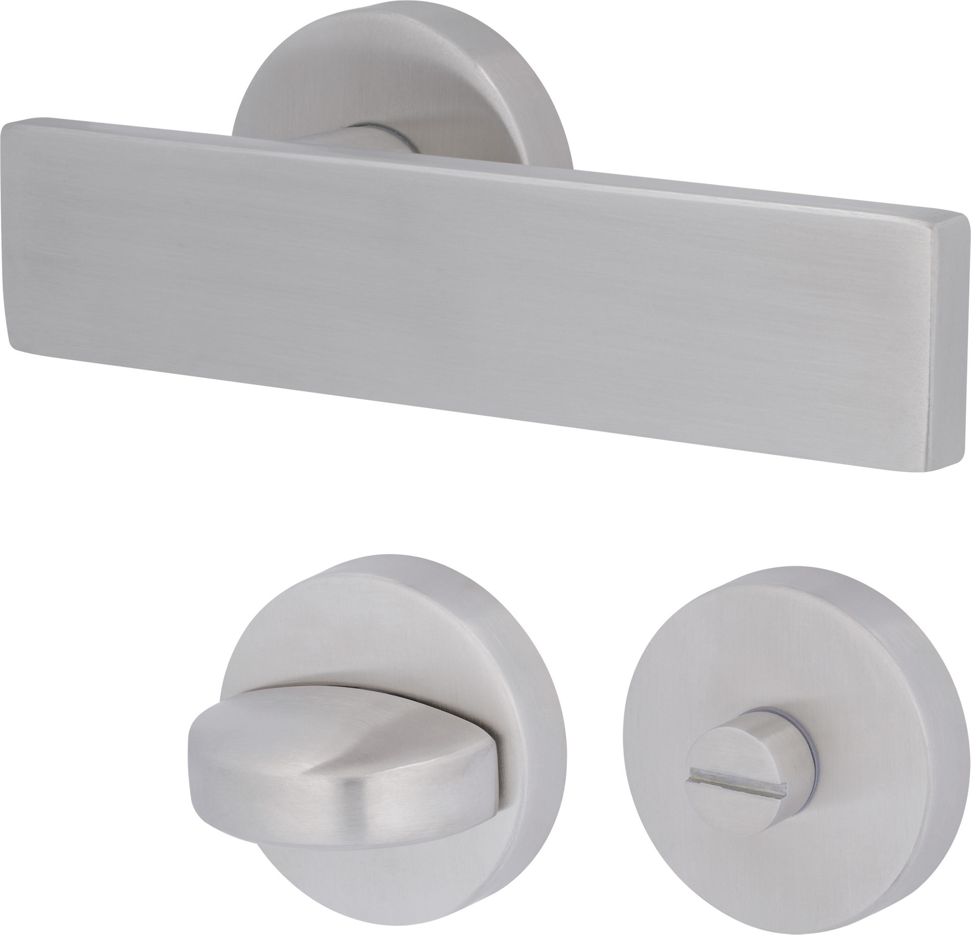 Alpertec Rosettengarnitur 'Dorsten' Edelstahl