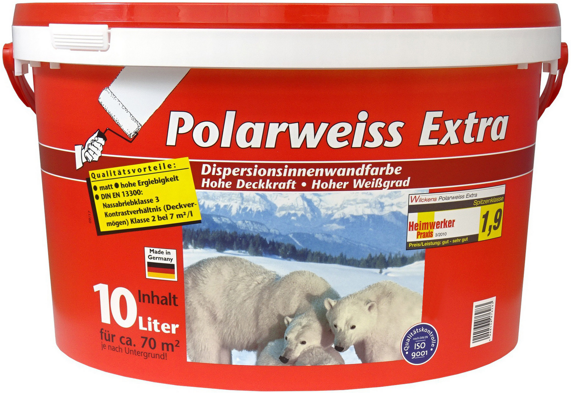 Thumbnail - Wilckens Wandfarbe 'Polarweiß' matt 10 l