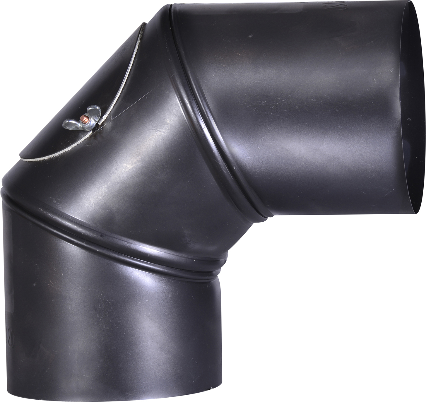 Firefix Rauchrohrbogen blau/schwarz Ø 120 mm