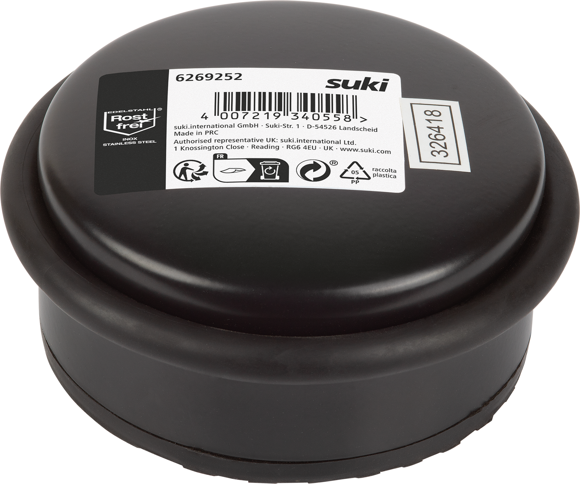 Suki Türstopper schwarz Ø 105 x 45 mm 1,2 kg