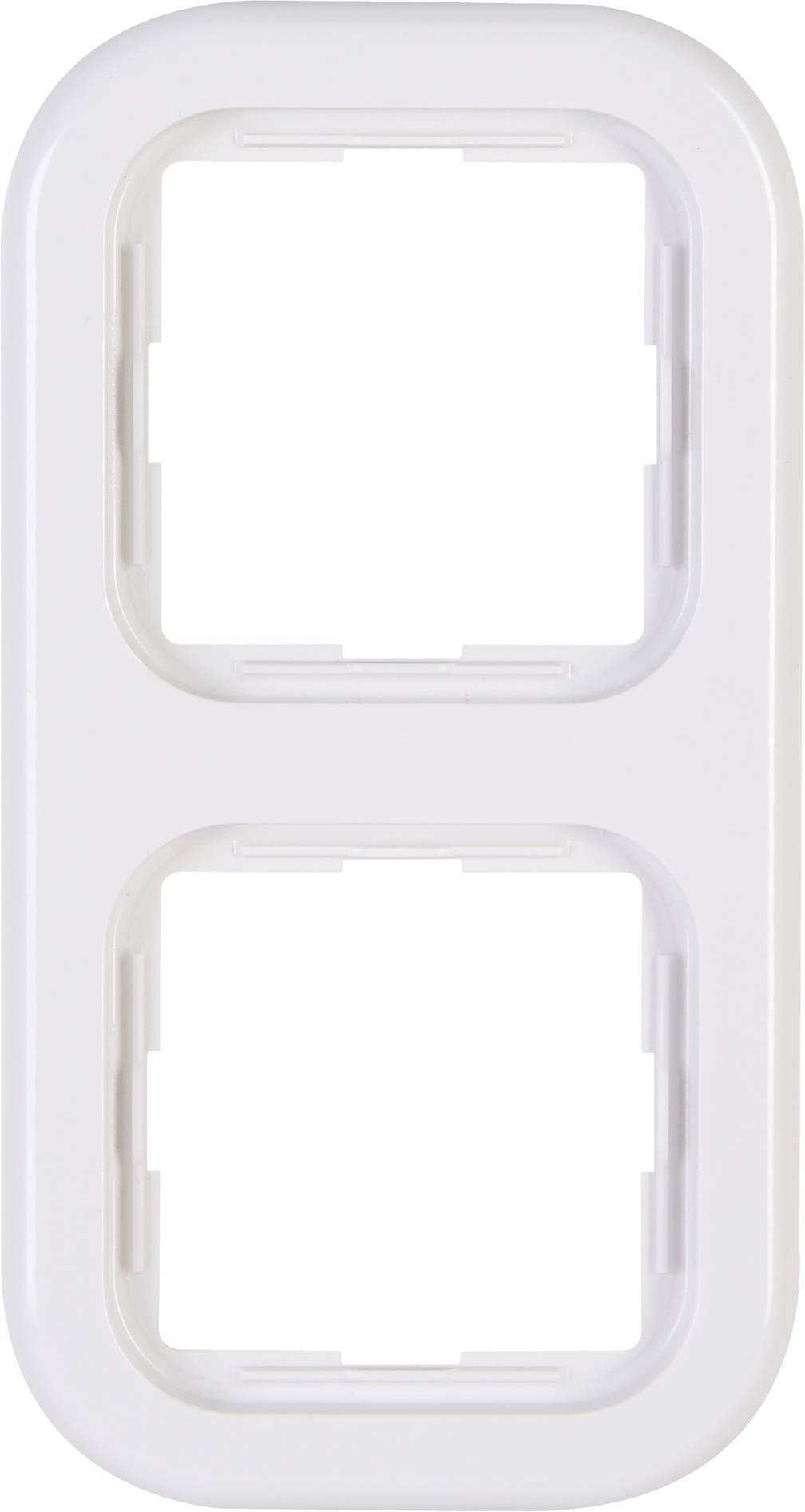 Kopp Abdeckrahmen 'Donau' 2-fach arktisweiß