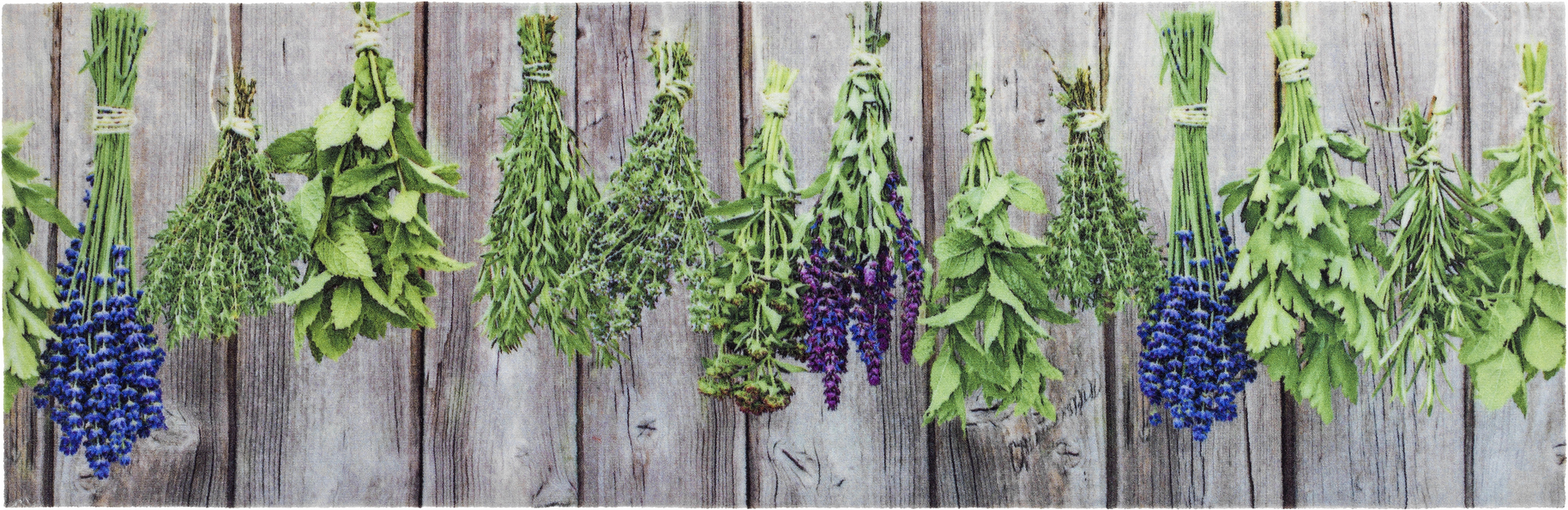 Astra Sauberlaufmatte 'Miabella' 50 x 150 cm Kräuter grün