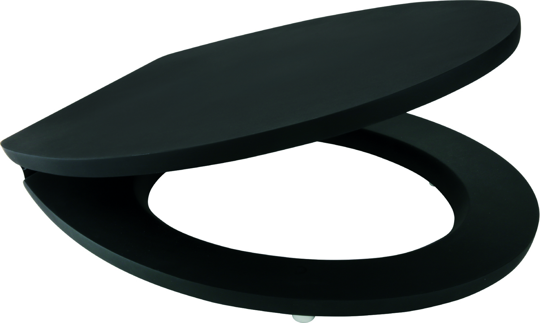 WC-Sitz schwarz 44,9 x 36 x 4 cm