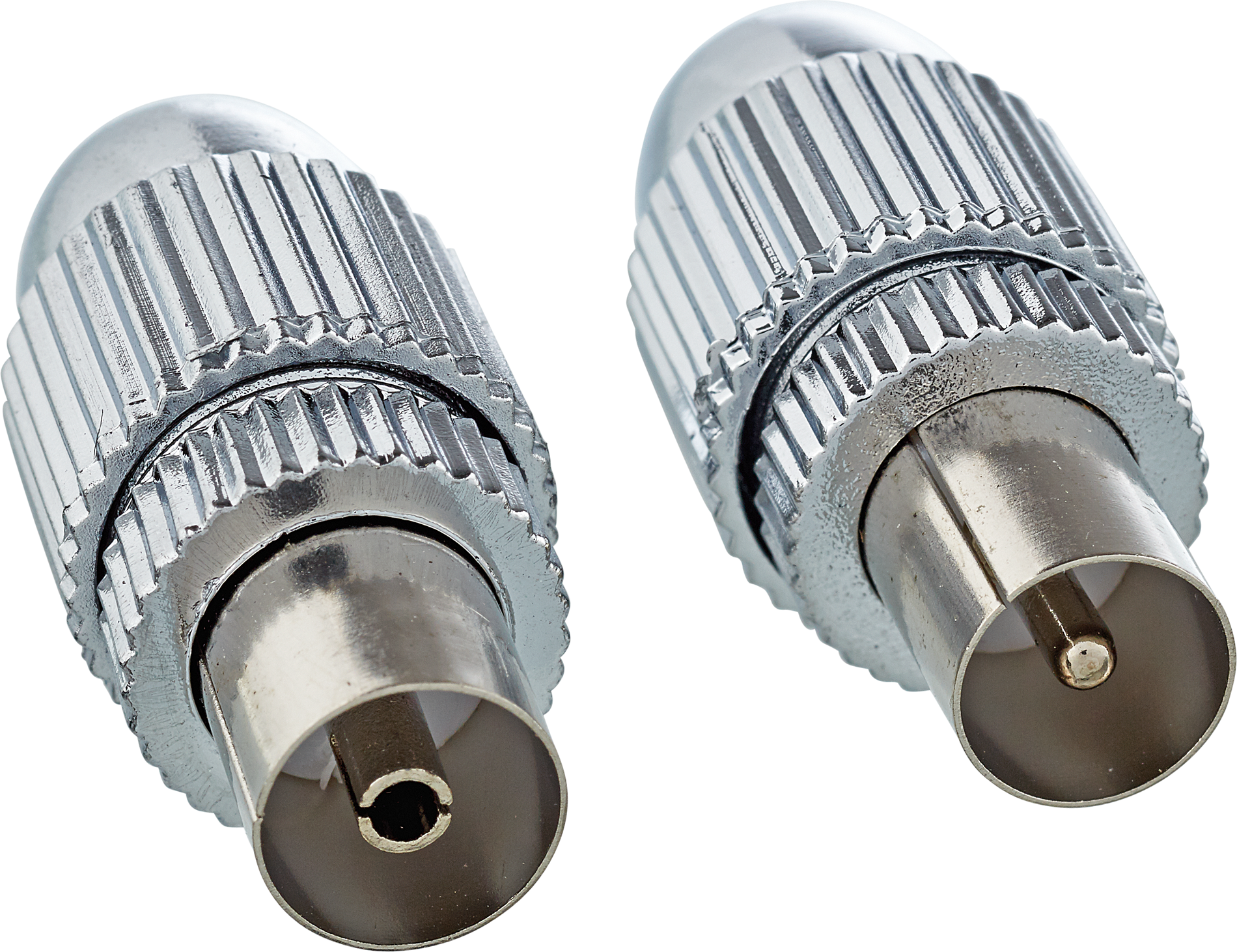 Schwaiger IEC-Stecker/IEC-Buchse vernickelt