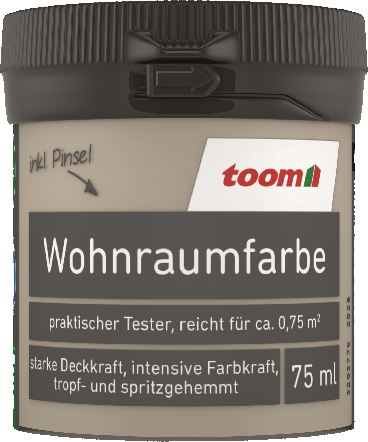 toom Wohnraumfarbe kieselgrau matt 75 ml