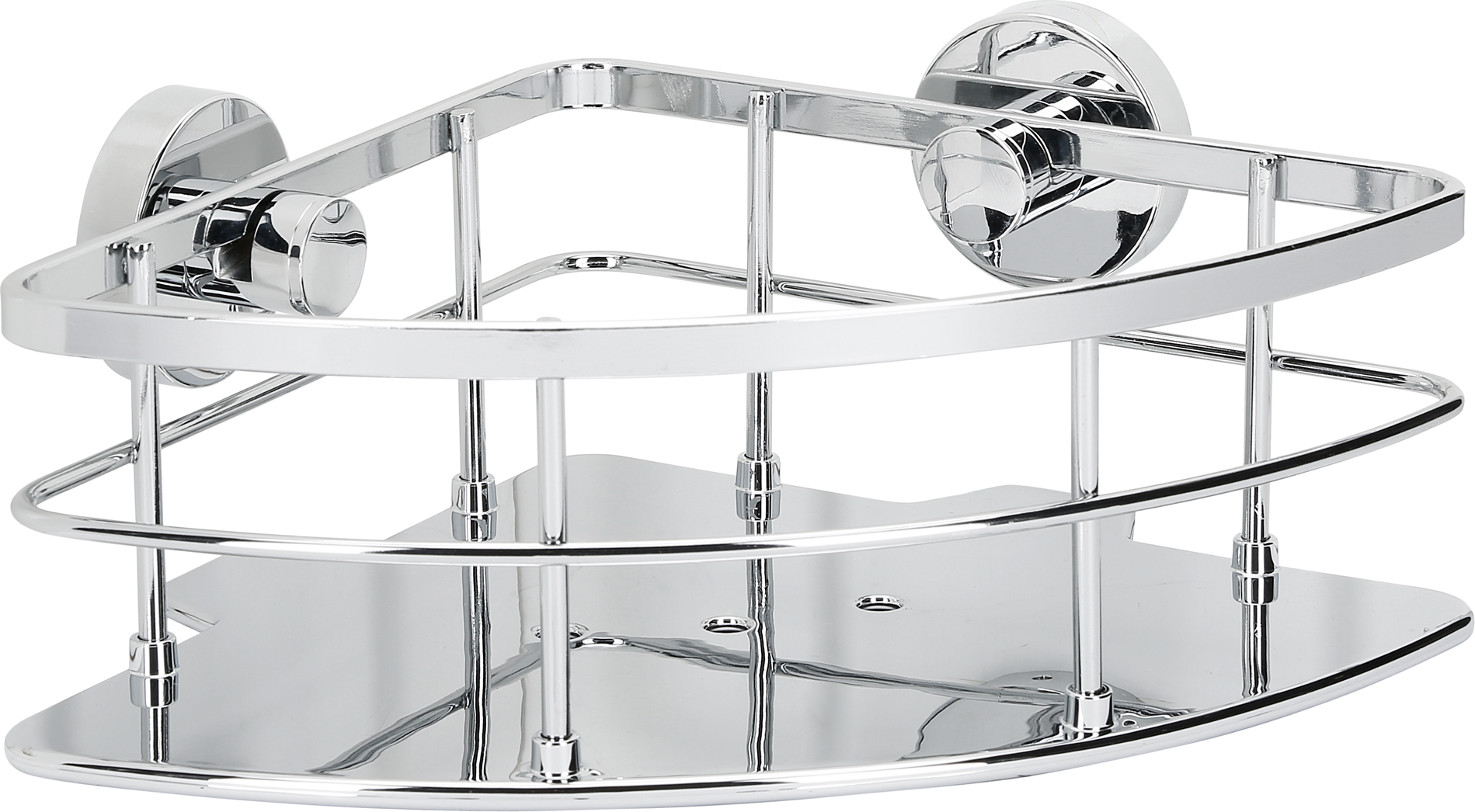 toom Eck-Drahtkorb 'Piana' 1 Etage chromfarben