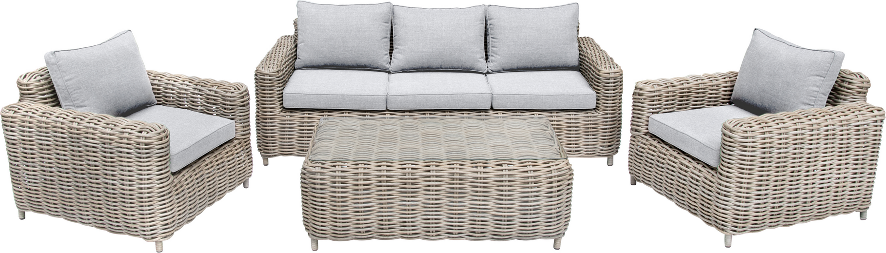 Thumbnail - bellavista® Lounge-Set 'Merando' hellgrau 4-teilig