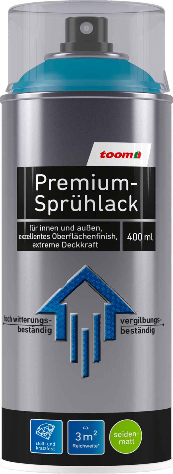 Thumbnail - toom Premium-Sprühlack petrolfarben seidenmatt 400 ml