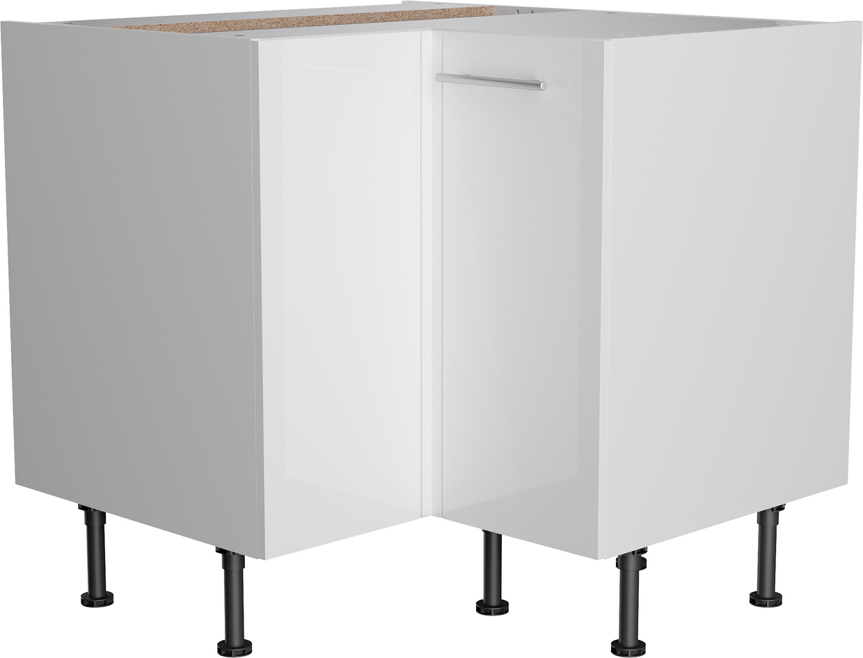 OPTIFIT Eckunterschrank 'Optikomfort Rurik986' weiß 90 x 87 x 58,4 cm