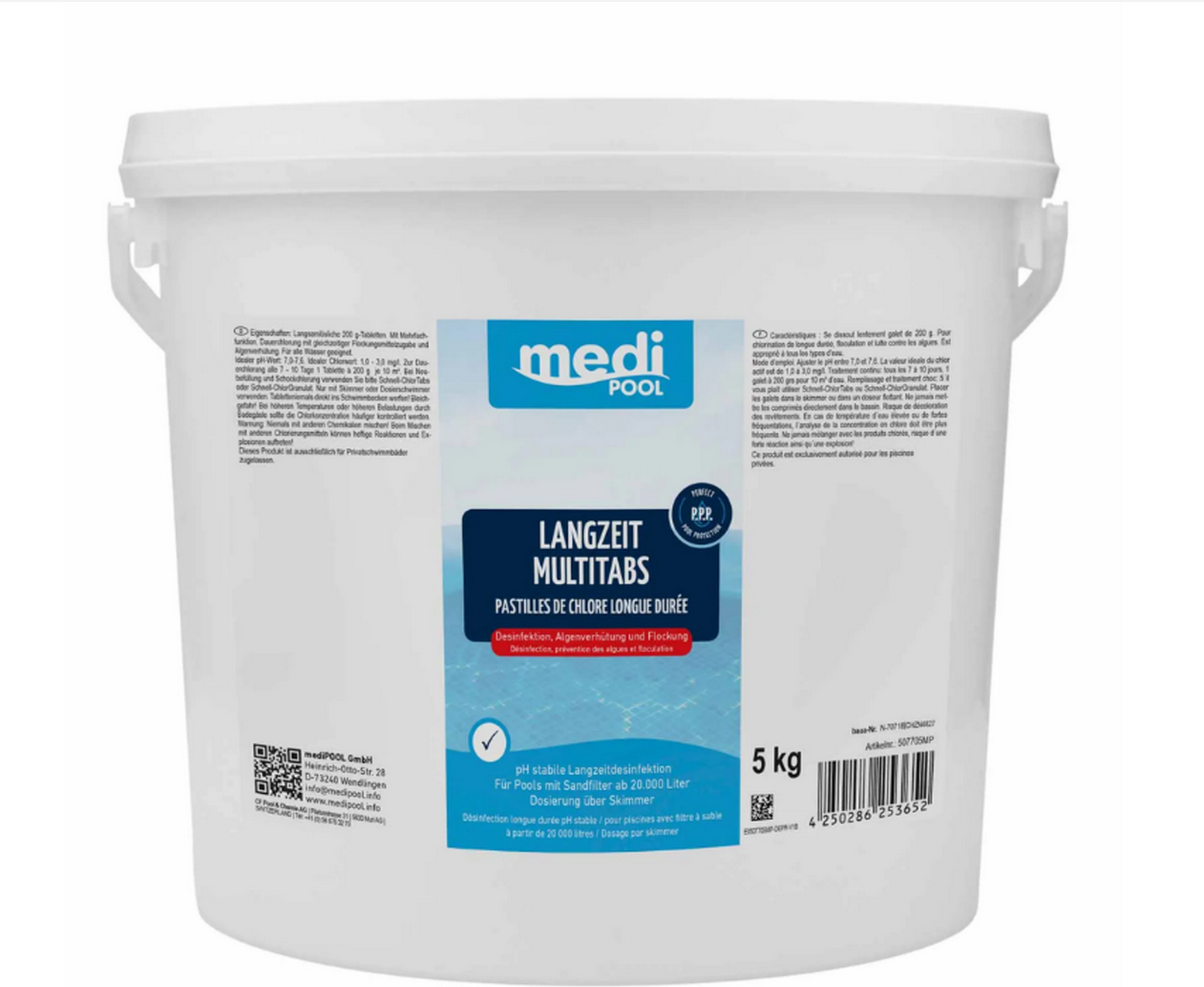 Thumbnail - mediPOOL Langzeit-Multitabs zur Poolpflege 5 kg