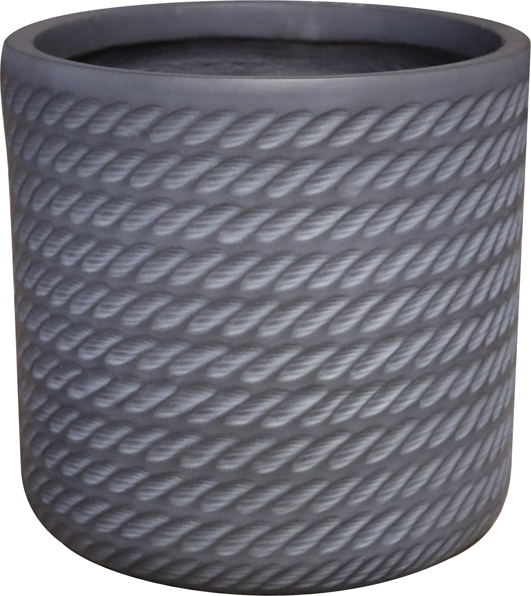 toom Pflanzgefäß 'Pacaya' Fiberglas grau P75 Ø 30 x 30 cm