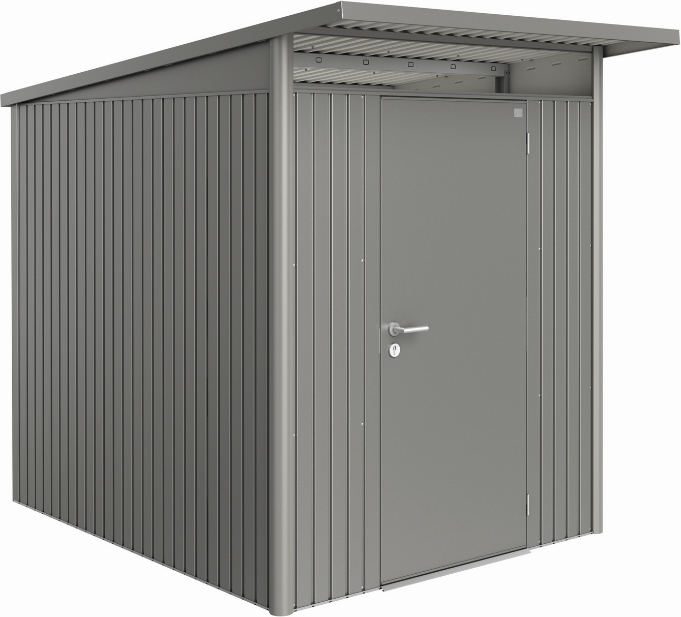 Biohort Gerätehaus 'AvantGarde' Gr. A2 quarzgrau-metallic 180 x 260 cm mit Standardtür