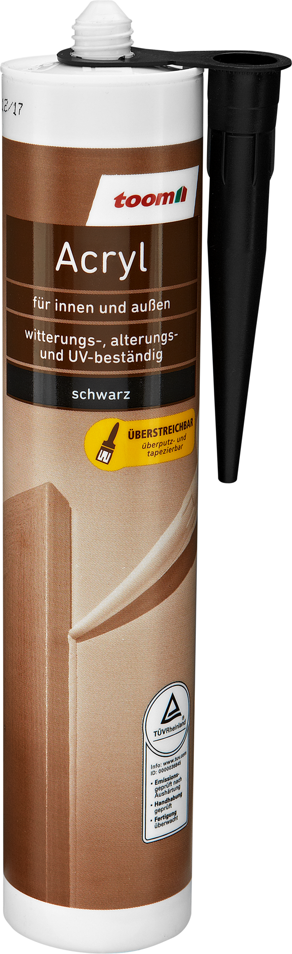 Thumbnail - toom Acryl schwarz 310 ml