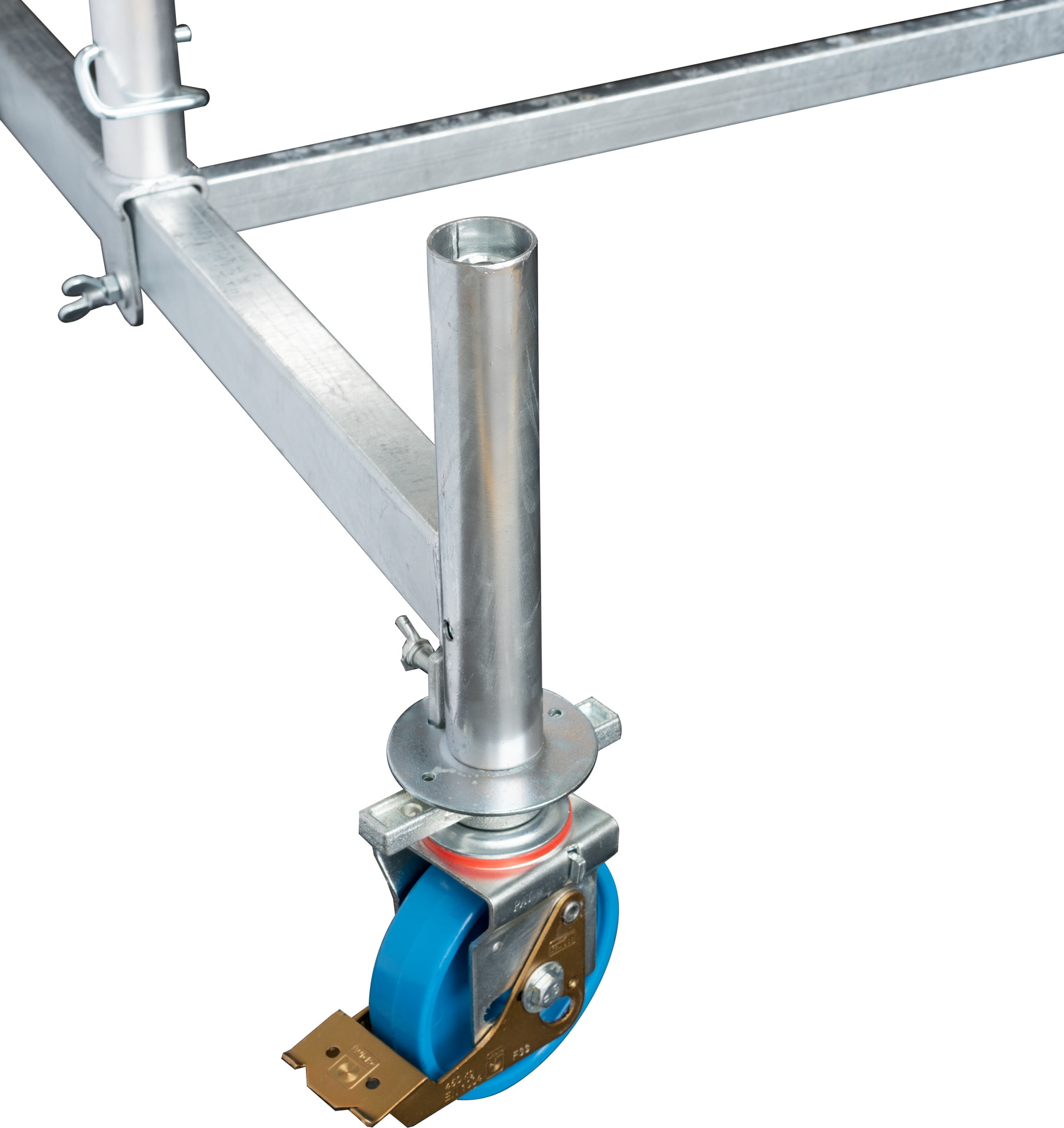 Thumbnail - Krause Rollgerüst-Fahrrollensatz höhenverstellbar Ø 15, 4-teilig