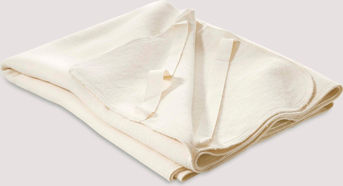 hessnatur Moltonauflage aus Bio-Baumwolle - natur - Größe 100x200 cm