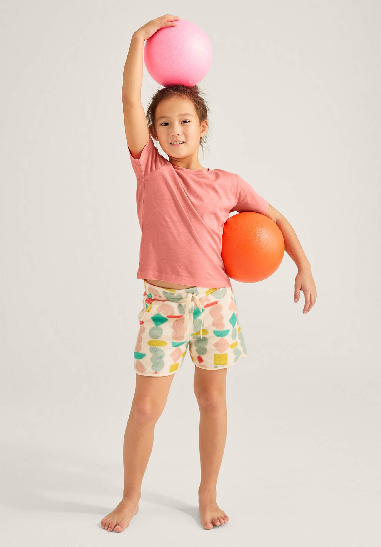 hessnatur Kinder Fleece Shorts Regular aus Bio-Baumwolle - natur - Größe 110/116