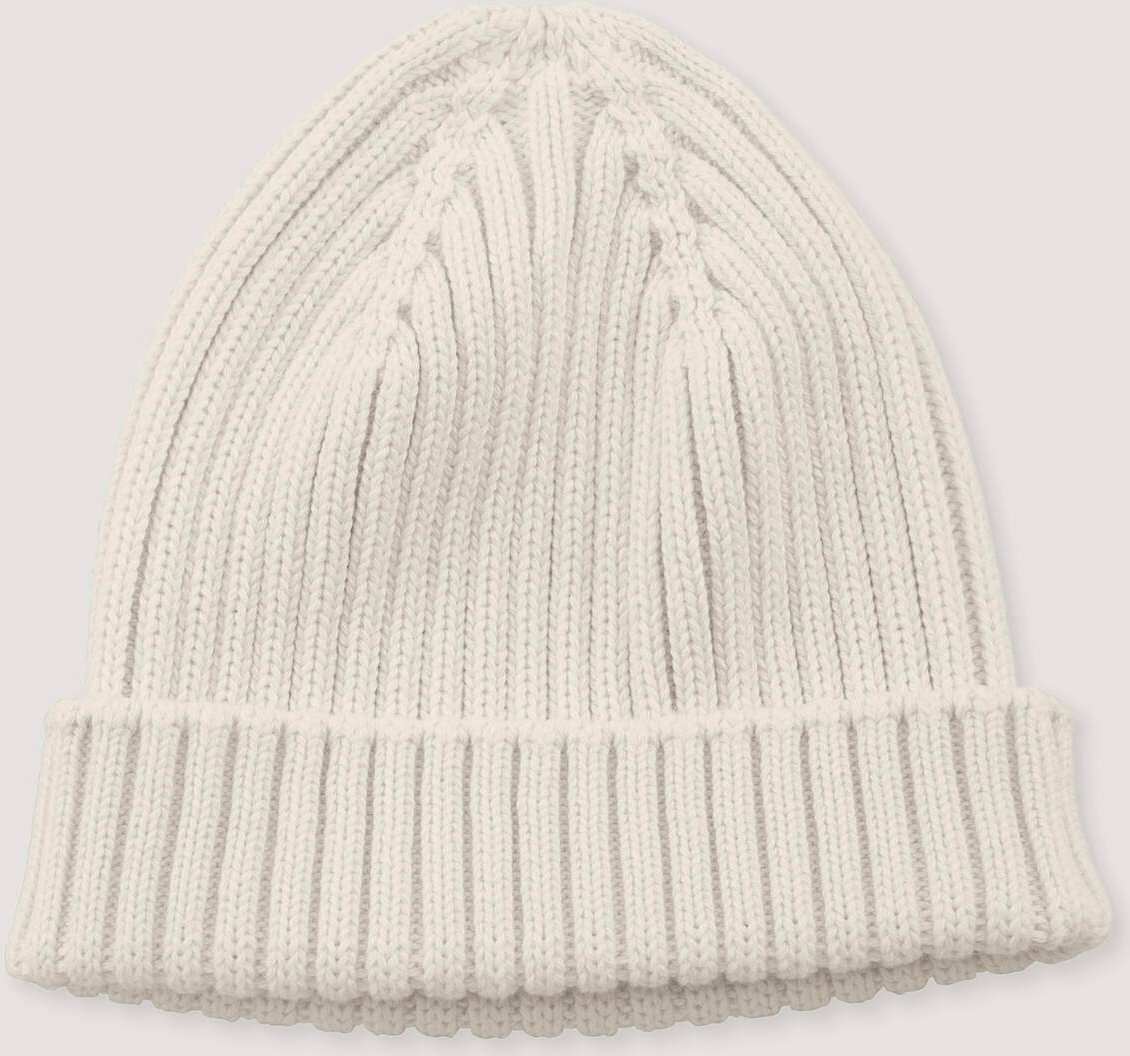 hessnatur Baby Strickmütze aus Bio-Baumwolle - beige - Größe 41/43