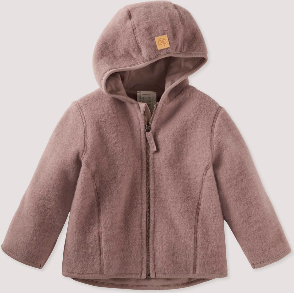 hessnatur Baby Wollfleece Jacke aus Bio-Merinowolle - lila - Größe 86/92