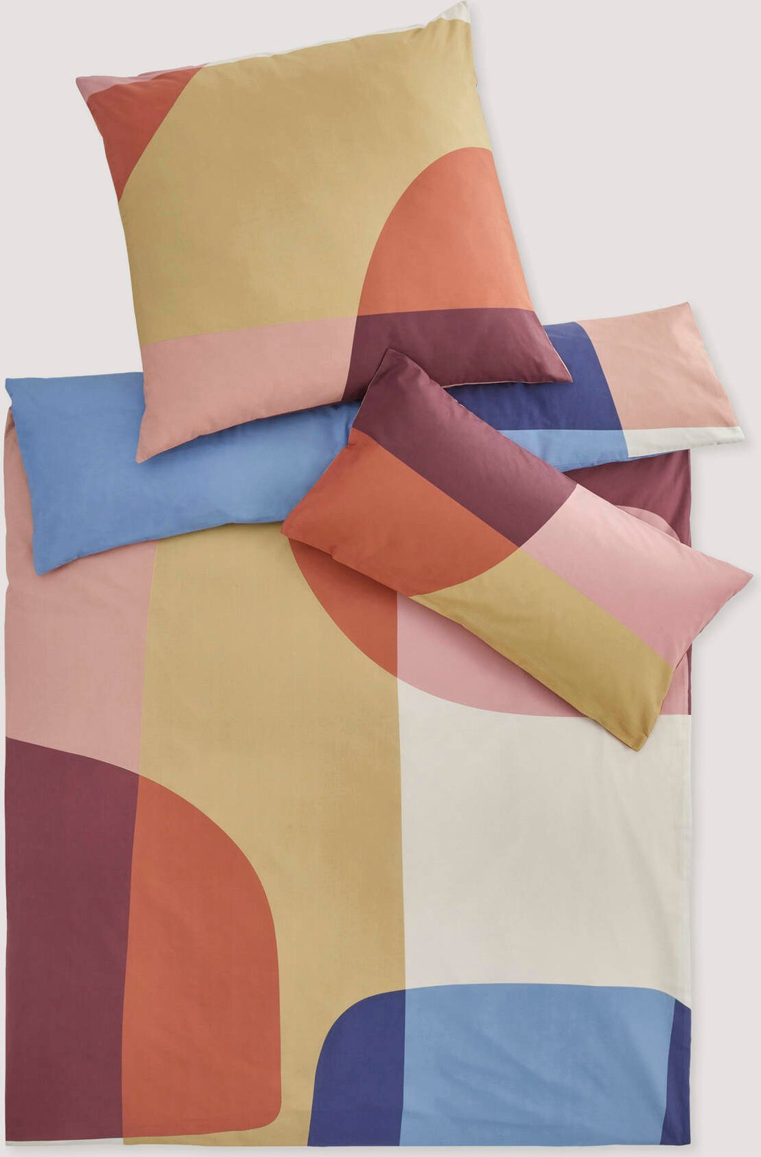 hessnatur Renforcé Bettwäsche-Set LUNA aus Bio-Baumwolle - rosa - Größe 135x200 / 80x80 cm