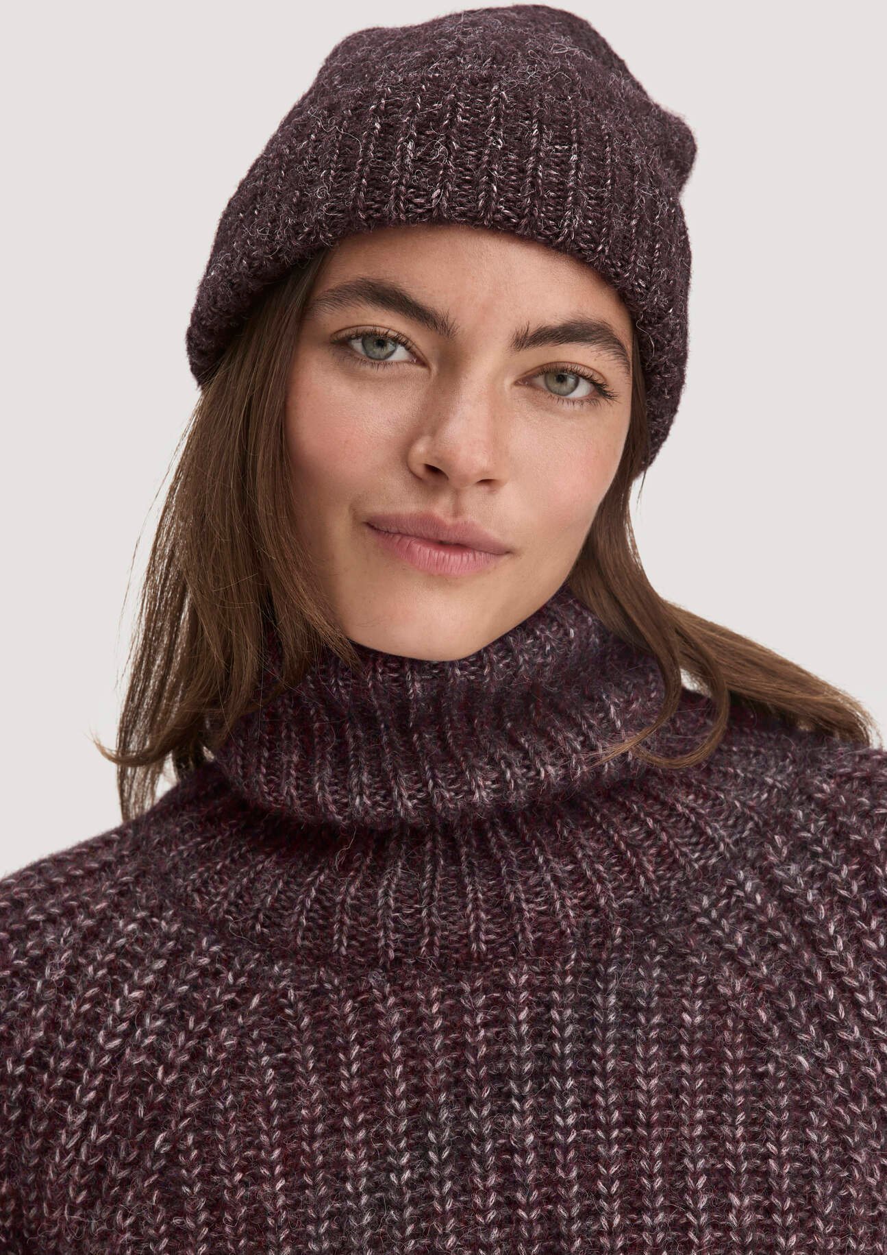 hessnatur Damen Mütze aus Alpaka mit Bio-Pima-Baumwolle - braun - Größe One Size