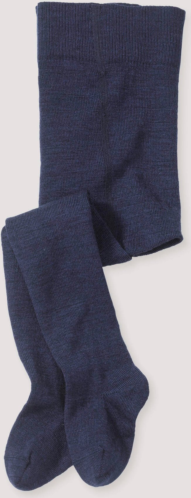 Thumbnail - hessnatur Baby Woll-Strumpfhose aus Bio-Merinowolle mit Bio-Baumwolle - blau - Größe 74/80
