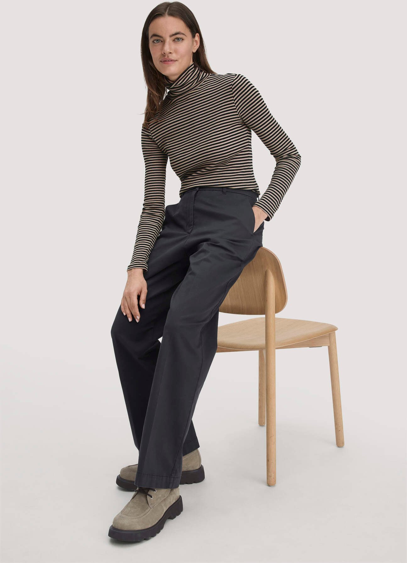 hessnatur Damen Schnürstiefel aus chromfrei gegerbtem Nubuk-Leder - beige - Größe 38