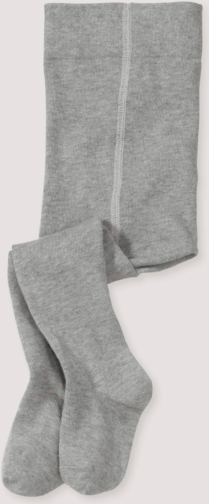 hessnatur Baby Strumpfhose aus Bio-Baumwolle - grau - Größe 74/80