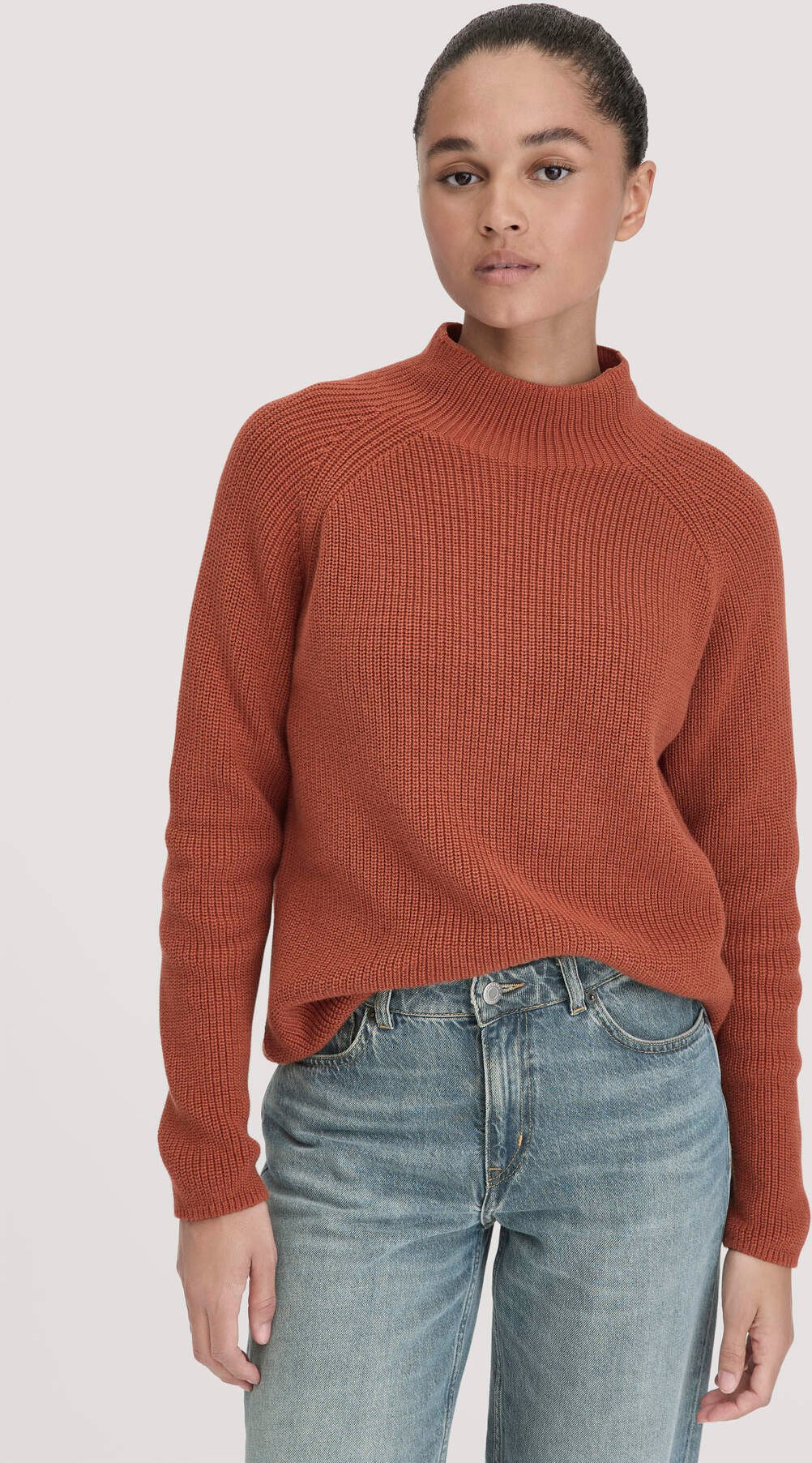hessnatur Damen Pullover Relaxed aus Bio-Baumwolle - braun - Größe XXL