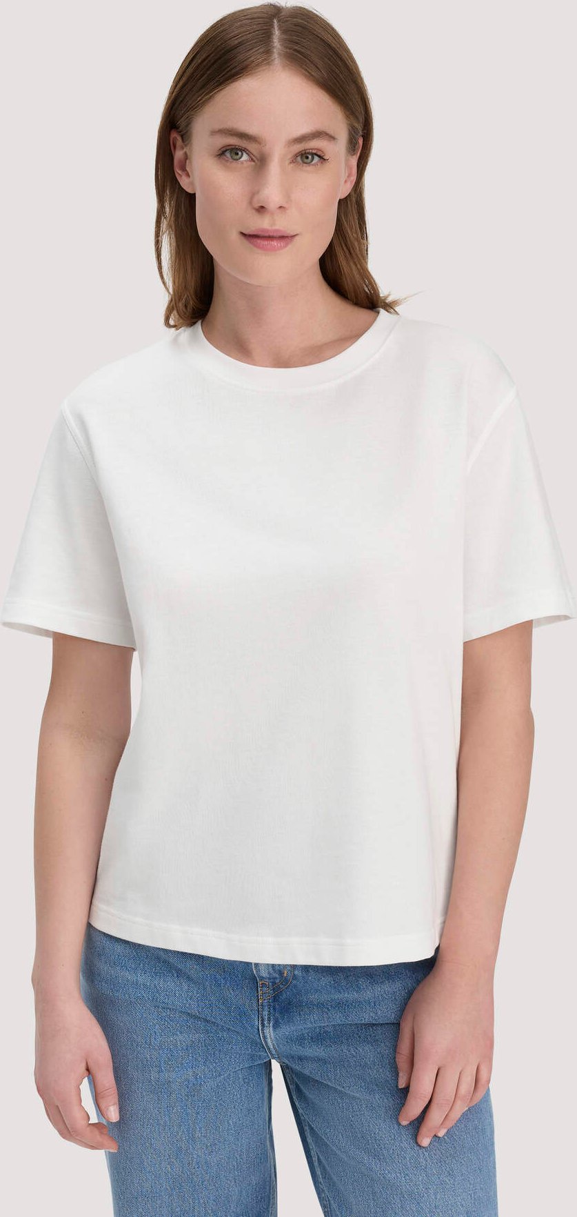 hessnatur Damen Heavy Jersey T-Shirt aus Bio-Baumwolle - weiß - Größe XS