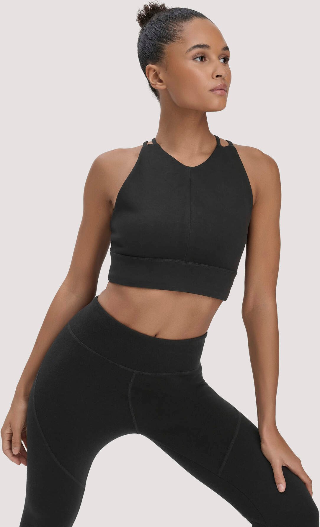 hessnatur Loungewear Bustier ACTIVE COMFORT aus Bio-Baumwolle - schwarz - Größe 42