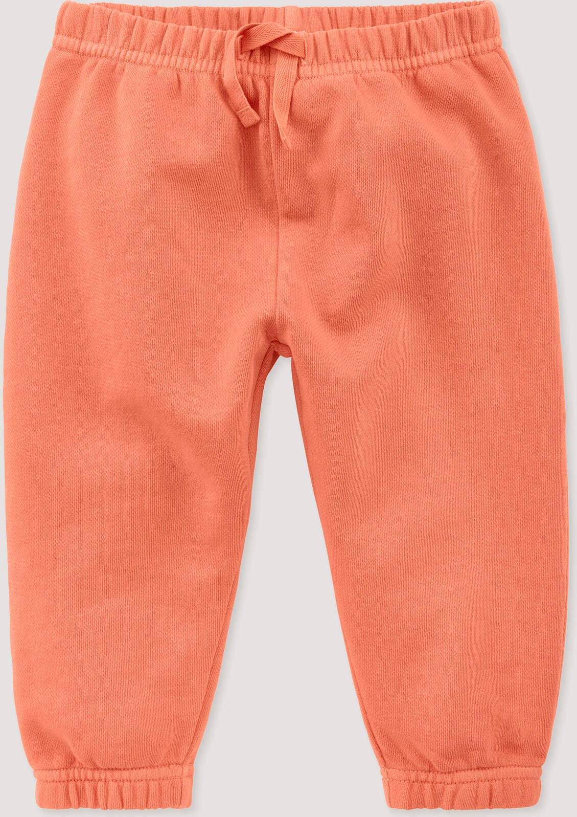 hessnatur Baby Sweathose BETTER RECYCLING aus Bio-Baumwolle - orange - Größe 86/92