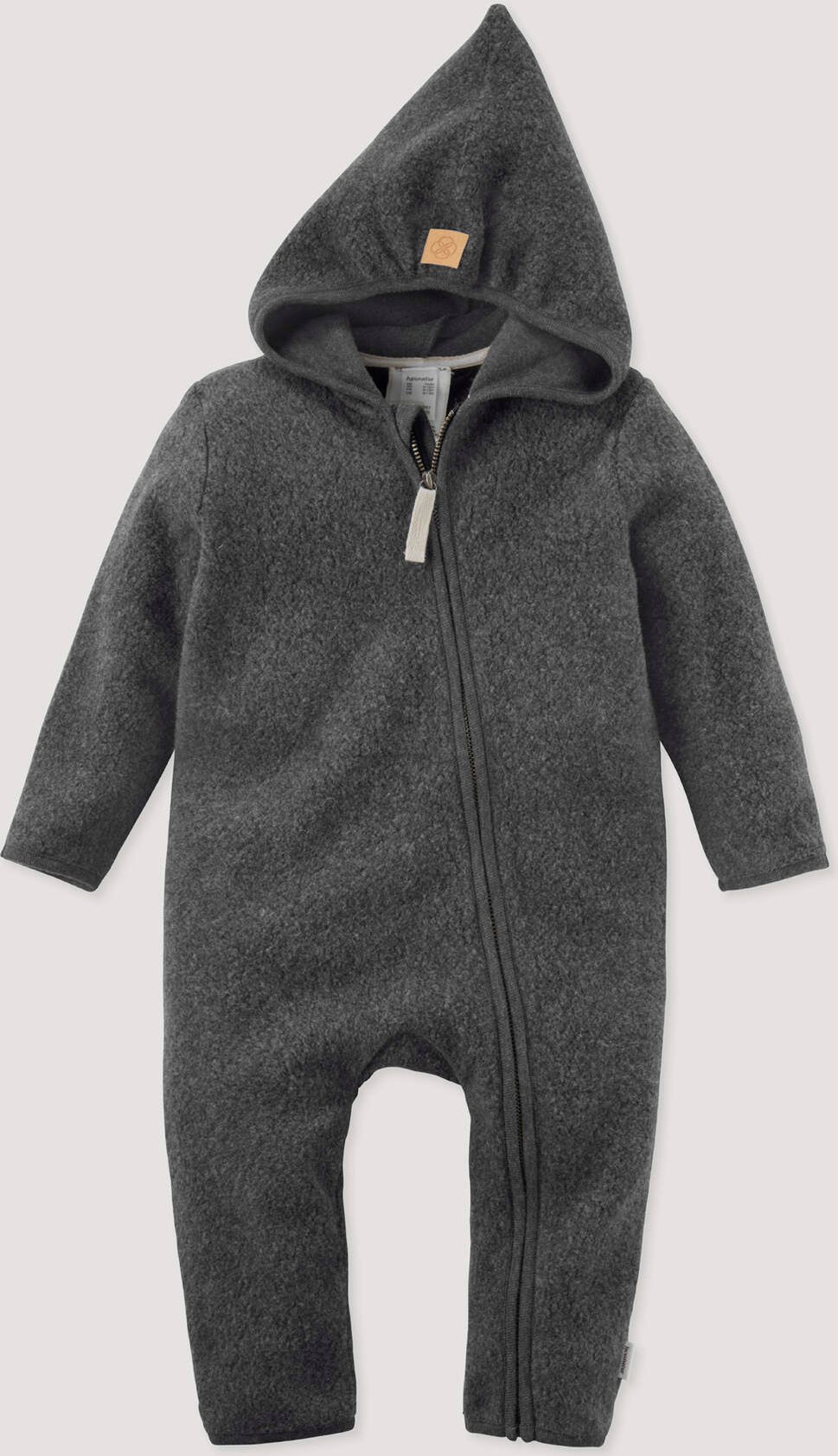 Thumbnail - hessnatur Baby Fleece Overall aus Bio-Baumwolle - grau - Größe 86/92