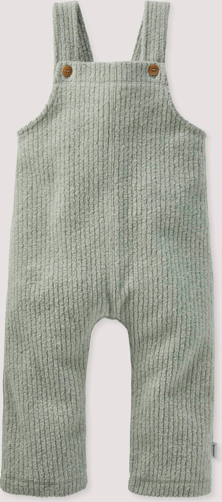 hessnatur Baby Fleece Hose BETTER RECYCLING aus Bio-Baumwolle - grün - Größe 62/68