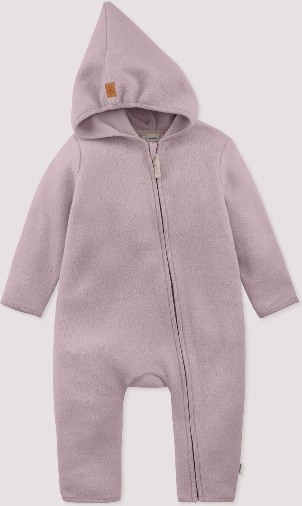 hessnatur Baby Fleece Overall aus Bio-Baumwolle - rosa - Größe 62/68