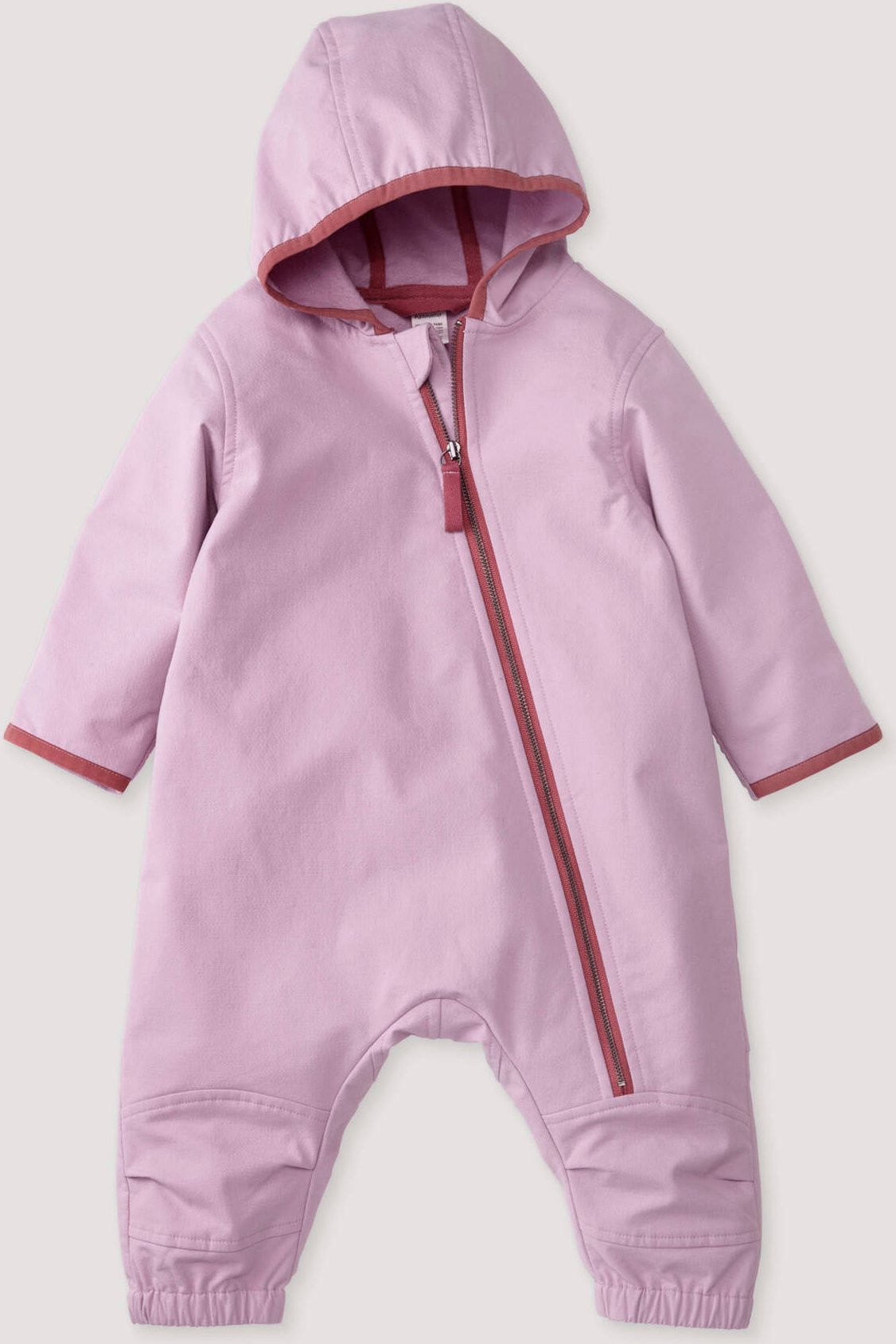 hessnatur Baby Softshell Overall Relaxed aus Bio-Baumwolle - rosa - Größe 86/92