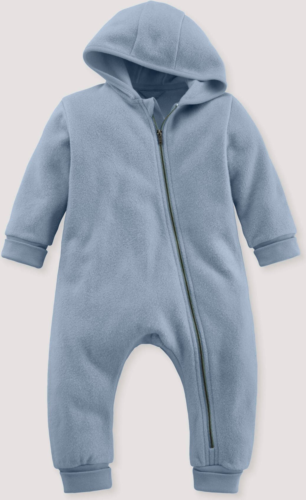 Thumbnail - hessnatur Baby Softfleece Overall aus Bio-Baumwolle - blau - Größe 74/80
