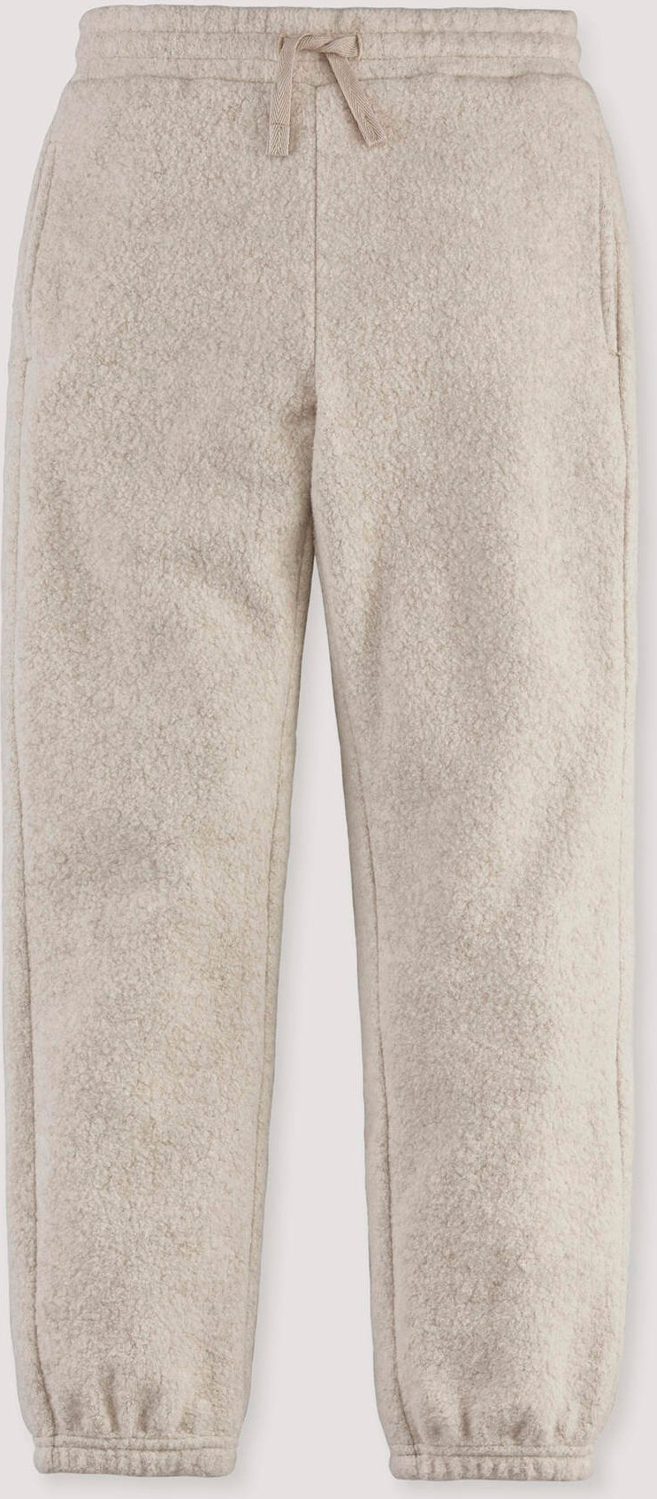 hessnatur Kinder Fleece Hose aus Bio-Baumwolle - beige - Größe 98/104